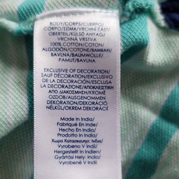 Chaps Ralph Lauren Striped Short Sleeve Golf Polo Shirt Mens Size 4XB 4XL BIG - Picture 5 of 5